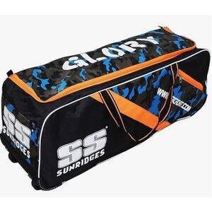 SS Sunridges CG-CK Glory Cricket Kit Bag Blue Camo Orange New Open Box